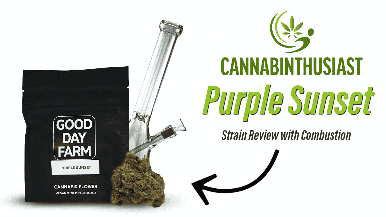 Cannabinthusiast | Video Medical Marijuana review: Purple Sunset with Combustion