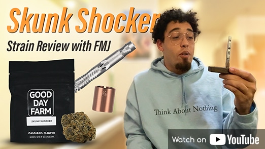 Cannabinthusiast | Video Reviews | Skunk Shocker with FMJ