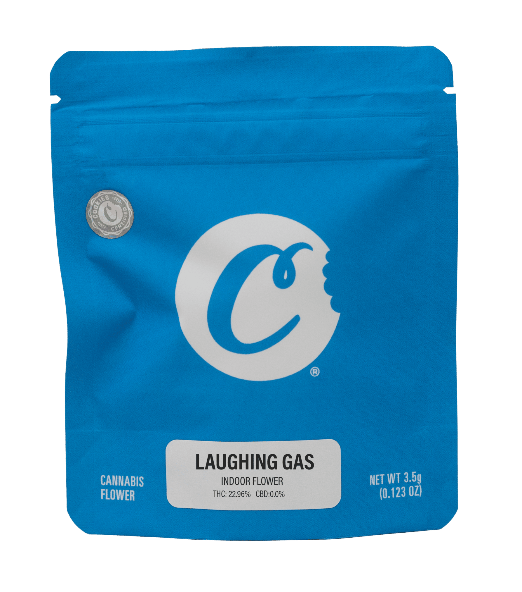 Cannabinthusiast | Medical Marijuana review: Laughing Gas | Great Day Farms - Cookies Laughing Gas Bag